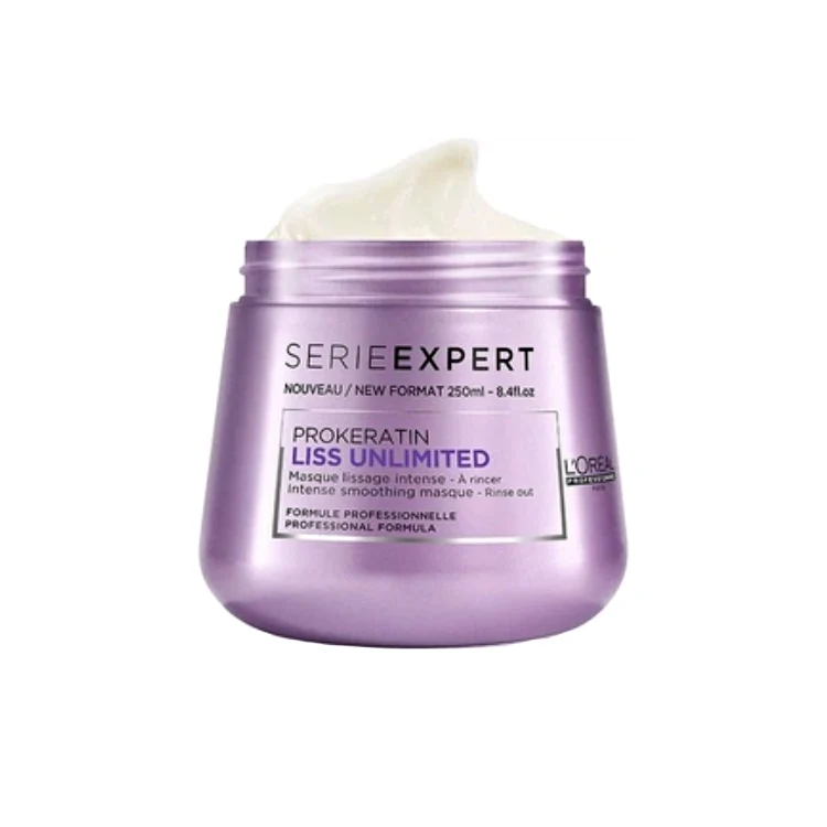 L'Oréal Paris - Serie Expert - Prokeratin Liss Unlimited - Masque Lissage Intense - À Rincer - Intense Smoothing Masque - Rinse Out - Formule Professionelle - Professional Formula