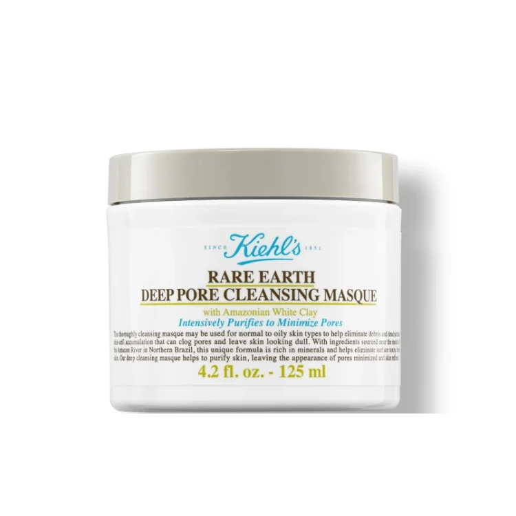 Kiehl's - Rare Earth - Deep Pore Cleansing Masque - Intensively Purifies To Minimize Pores - Maschera Purificante Profonda Per Pelli Da Normali A Grasse