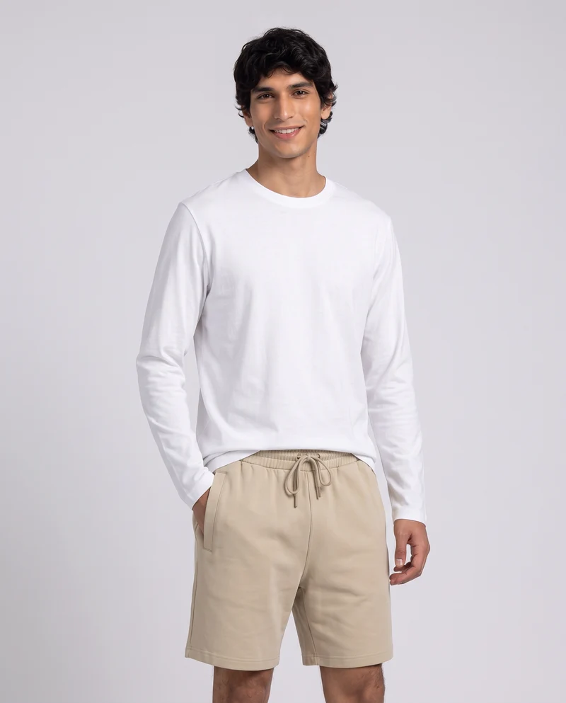 Bermuda Felpa French Terry Vita Jogger - Grigio ghiaccio