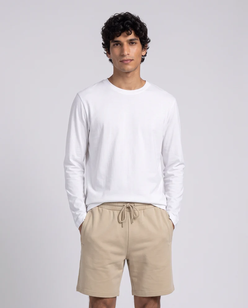 Bermuda Felpa French Terry Vita Jogger - Grigio ghiaccio