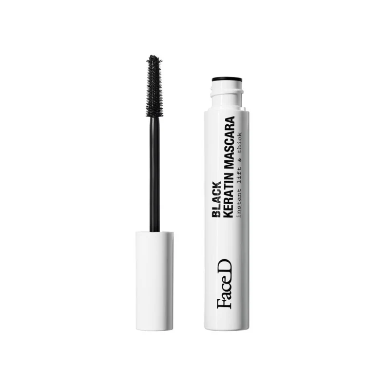 Face D - Black Keratin Mascara - Instant Lift & Thick - Waterproof