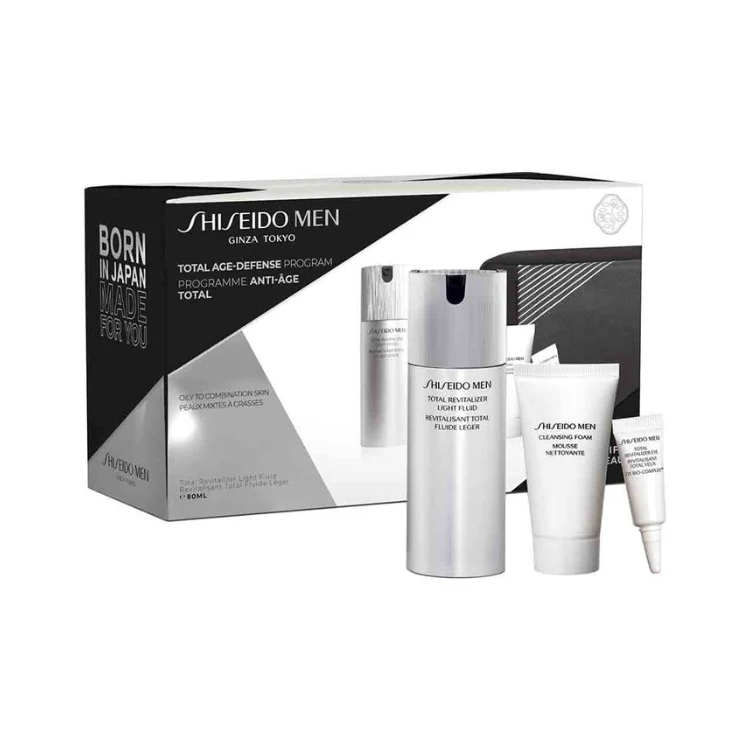 Shiseido - Shiseido Men - Ginza Tokyo - Born in Japan - Made For You - Total Age-Defense Program - Cofanetto uomo