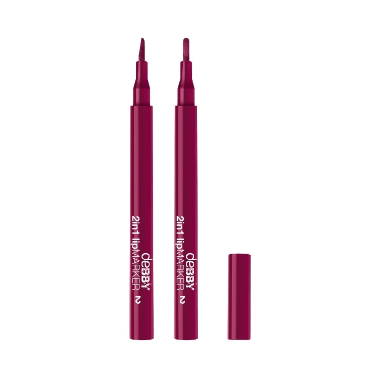 Debby - 2 In 1 Lip Marker - Lipliner & Lipstick - Delineatore Labbra & Rossetto Pennarello