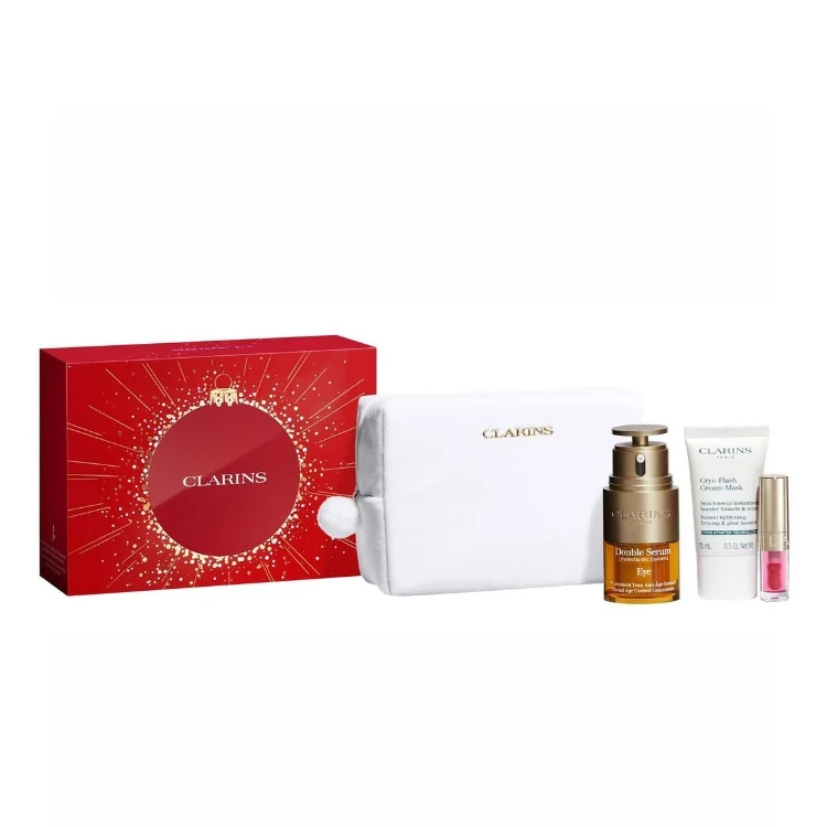 Clarins - Programme Double Serum Eye - Double Serum Eye Collection - Cofanetto donna