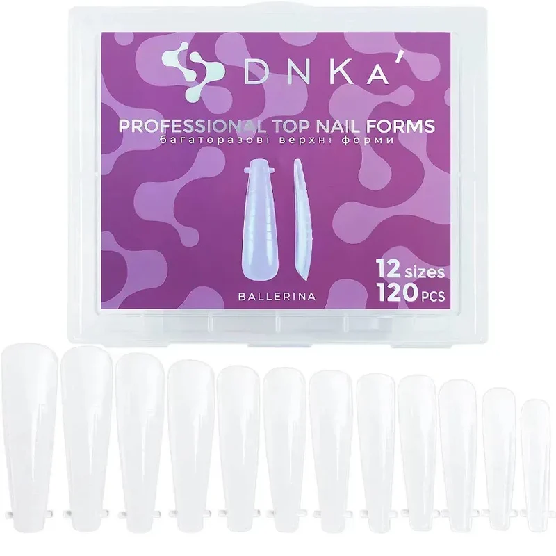 Dnka' Professional Nail Forms 120pz Ballerina