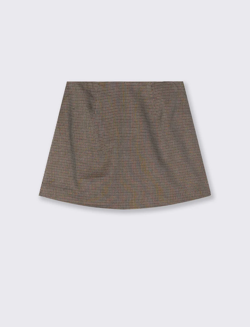 Gonna con pieghe laterali elegante - var 1