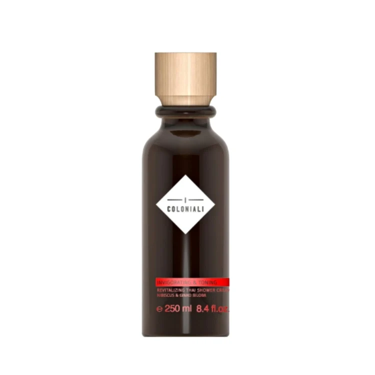 I Coloniali - Invigorating & Toning - Revitalizing Thai Shower Cream - Hibiscus & Ginko Biloba - Bagnodoccia Thai Rivitalizzante