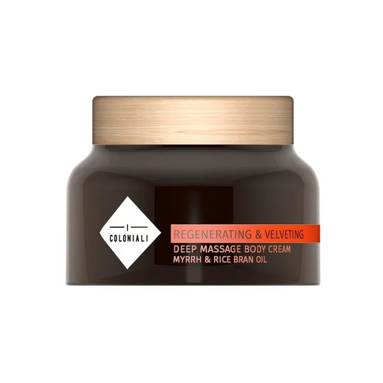 I Coloniali - Regenerating & Velveting - Deep Massage Body Cream - Myrrh & Rice Bran Oil