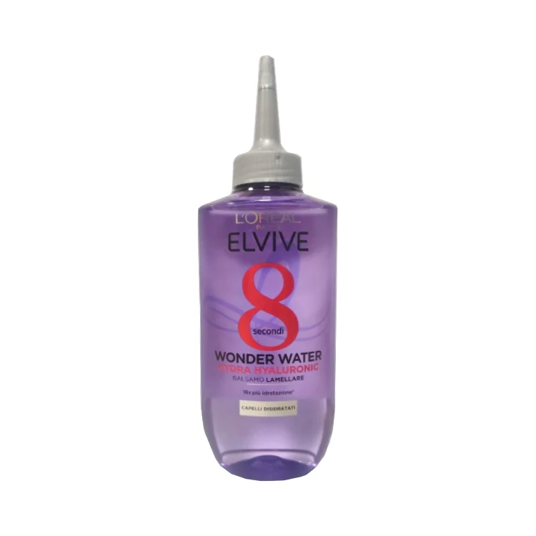 L'Oréal Paris - Elvive - 8 Secondi - Wonder Water - Hydra Hyaluronic - Balsamo Lamellare - 18x Più Idratazione - Capelli Disidratati