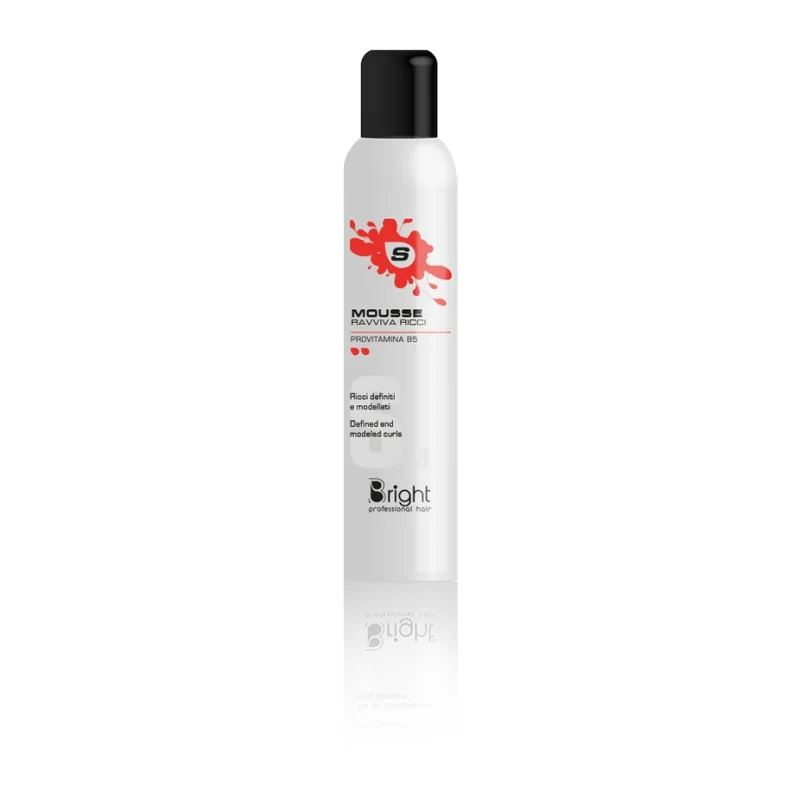 Bright Professional Hair Mousse Ravviva Ricci - Pro-VitaminaB5 300ml