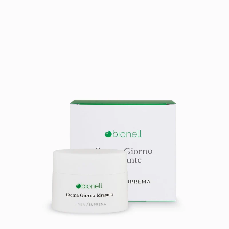 Bionell Crema Giorno Idratante - Acido Ialuronico, Vitamina C e Fattore NMF con Filtro UV 75ml
