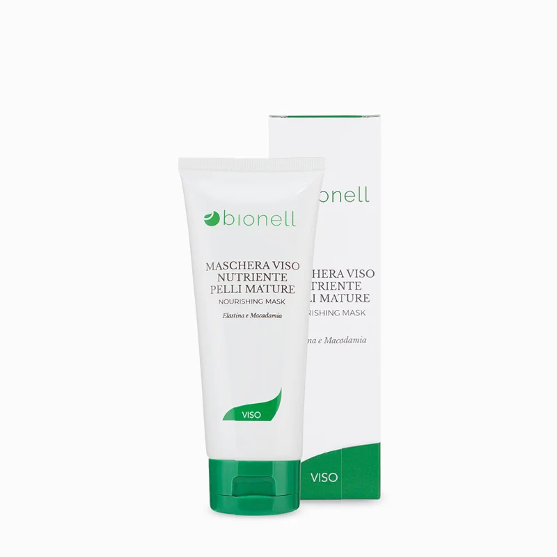 Bionell Maschera Viso Nutriente Pelli Matura - Elastina e Macadamia 100ml