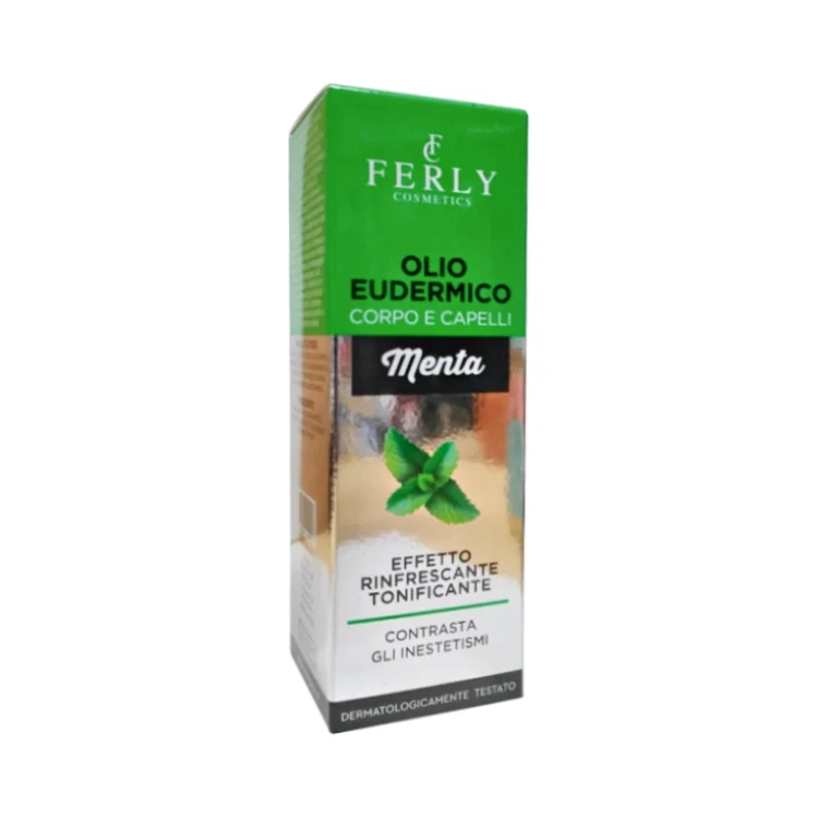 Ferly Cosmetics - Olio Eudermico - Corpo & Capelli - Menta - Effetto Rinfrescante Tonificante - Contrasta Gli Inestetismi - Dermatologicamente Testato