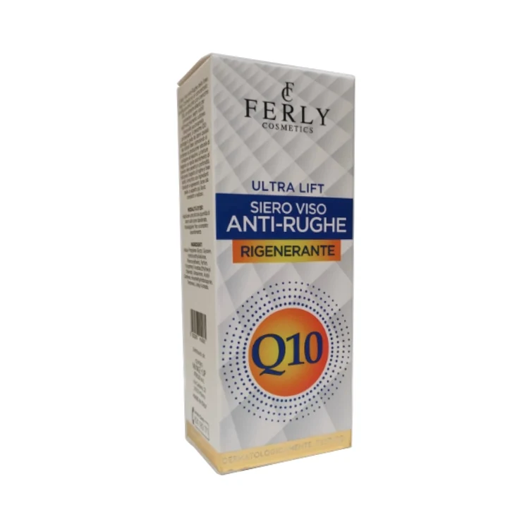Ferly Cosmetics - Ultra Lift - Siero Viso Anti-Rughe Rigenerante - Q10 - Dermatologicamente Testato