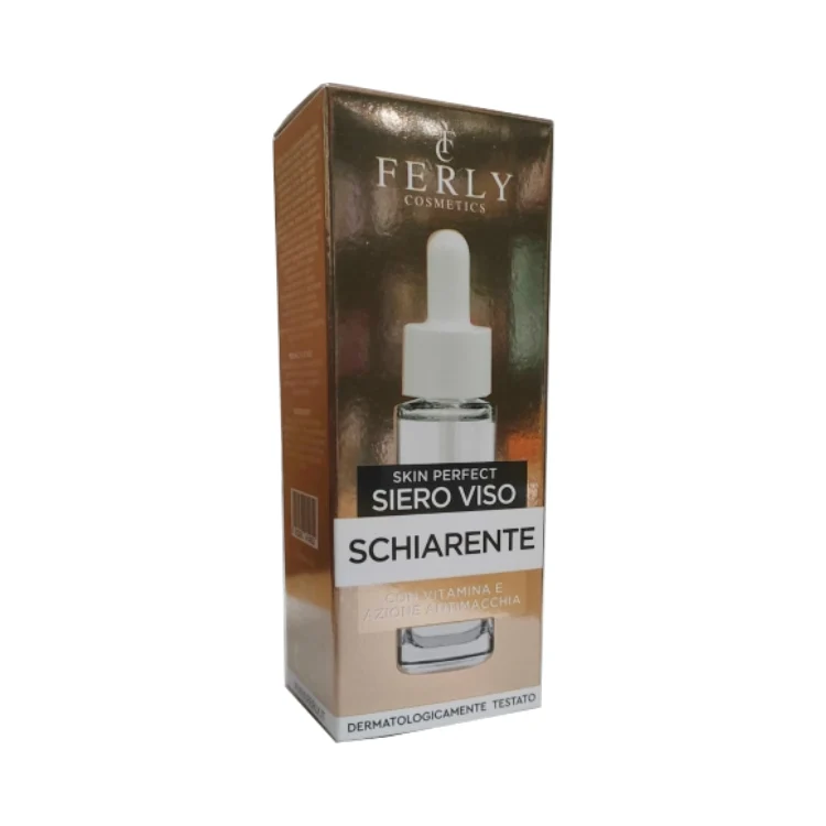 Ferly Cosmetics - Skin Perfect Siero Viso - Schiarente - Con Vitamina E Azione Antimacchia - Dermatologicamente Testato