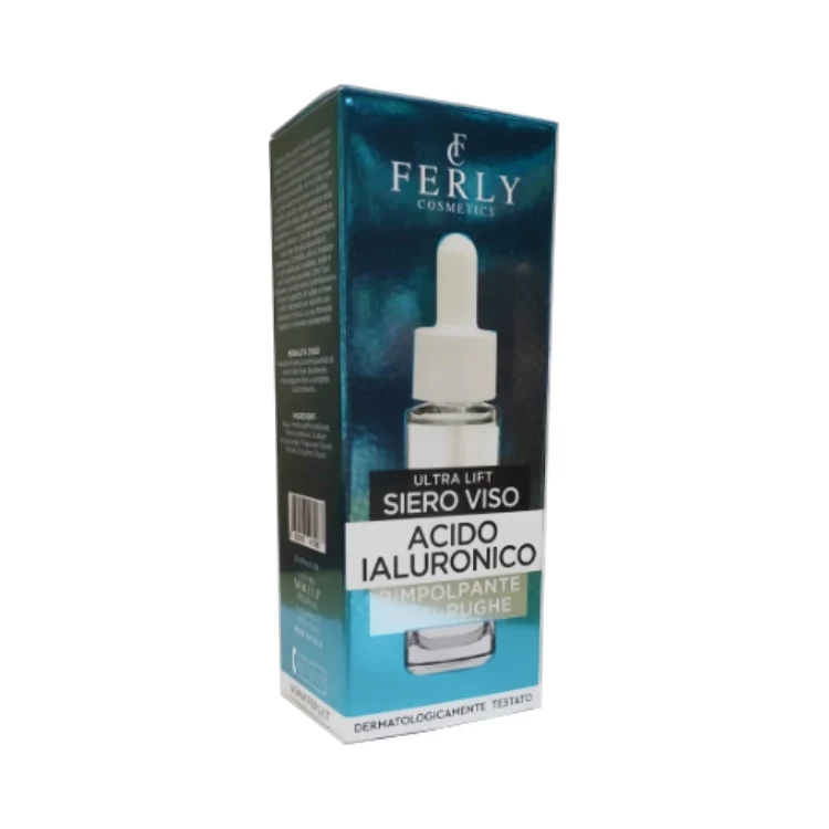 Ferly Cosmetics - Ultra Lift Siero Viso - Acido Ialuronico - Rimpolpante Anti-Rughe - Dermatologicamente Testato