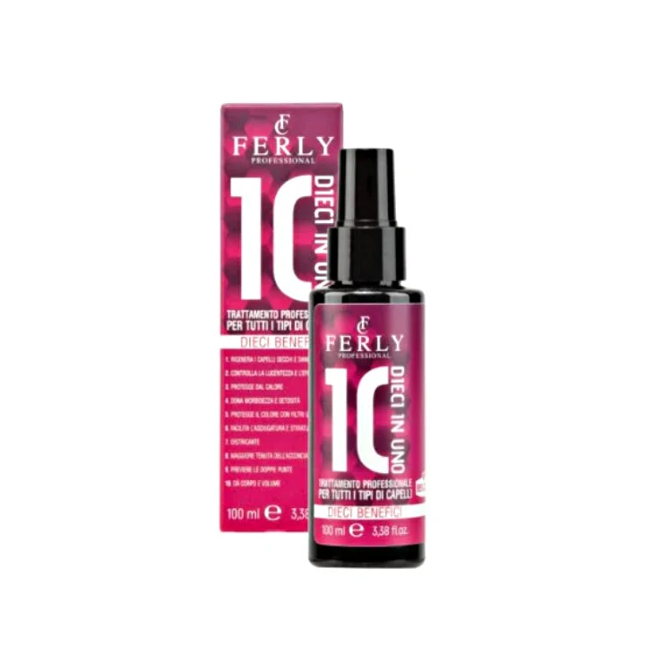 Ferly Professional - 10 In Uno - Trattamento Professionale Per Tutti I Tipi Di Capelli - Dieci Benefici