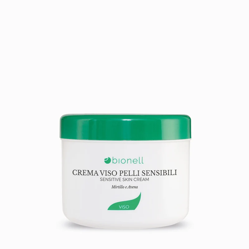 Bionell Crema Viso Pelli Sensibili - Mirtillo e Avena 500ml