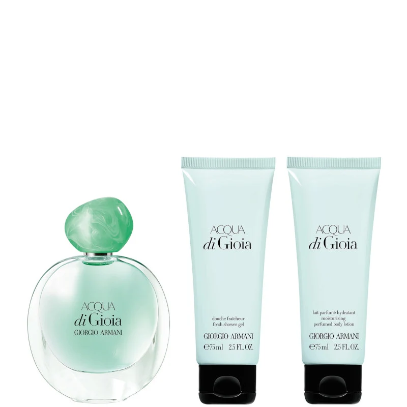 Acqua di Gioia Confezione 50 ML Eau de Parfum + 75 ML Gel Doccia + 75 ML Latte Corpo