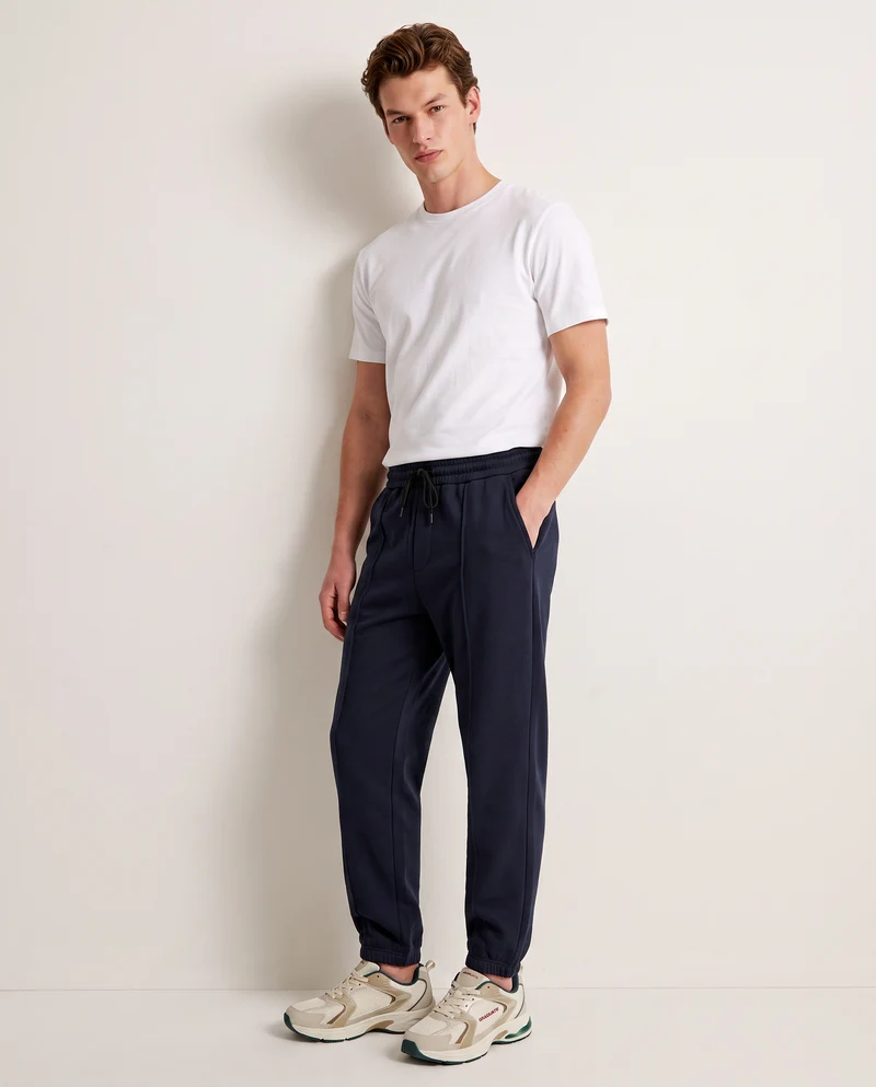 Pantaloni Jogger Baggy in Felpa Comfort - Blu