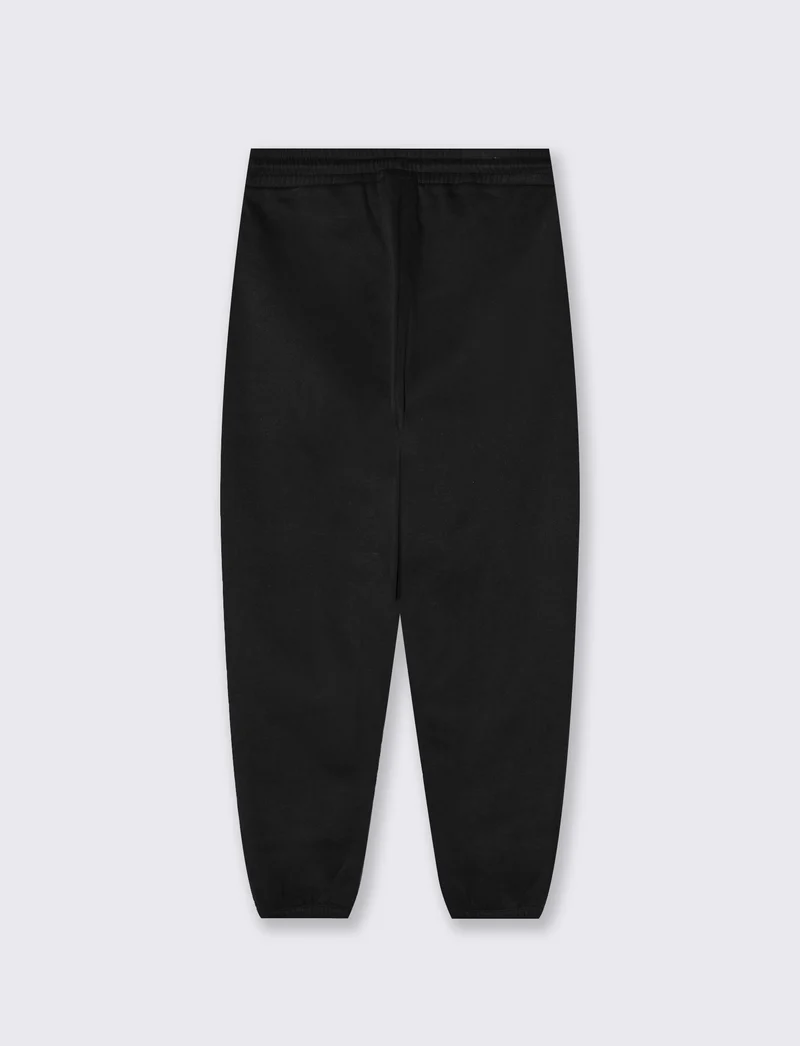 Pantaloni Jogger Baggy in Felpa Comfort - Nero