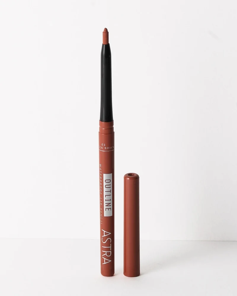 Astra Outline Lip Pencil Waterproof - 03 Quick Brick