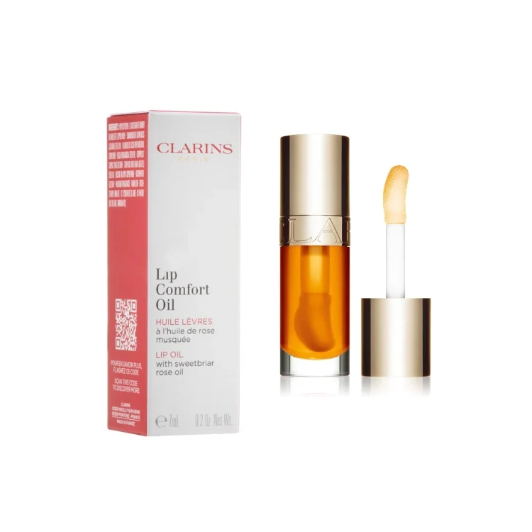 Clarins - Lip Comfort Oil - Huile Lèvres À L'Huile De Rose Musquée - Lip Oil With Sweetbriar Rose Oil