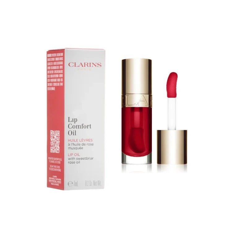 Clarins - Lip Comfort Oil - Huile Lèvres À L'Huile De Rose Musquée - Lip Oil With Sweetbriar Rose Oil