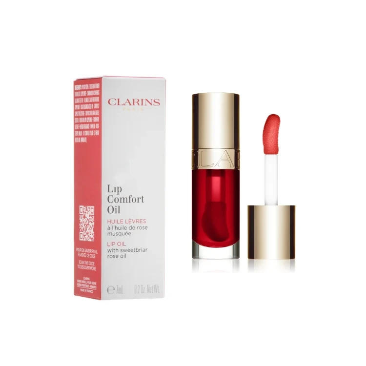 Clarins - Lip Comfort Oil - Huile Lèvres À L'Huile De Rose Musquée - Lip Oil With Sweetbriar Rose Oil