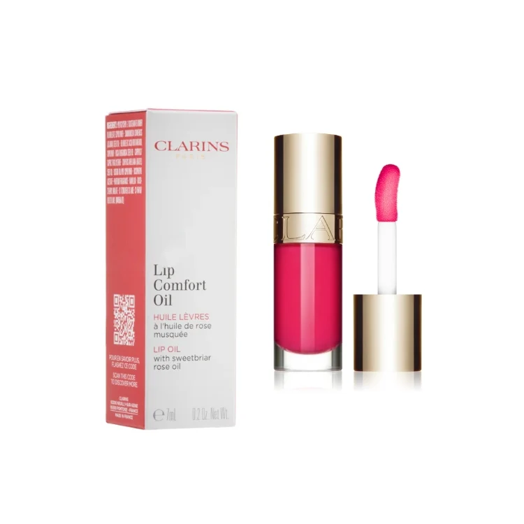 Clarins - Lip Comfort Oil - Huile Lèvres À L'Huile De Rose Musquée - Lip Oil With Sweetbriar Rose Oil