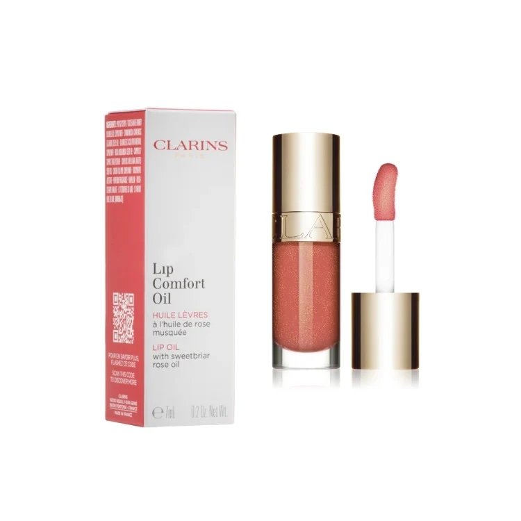 Clarins - Lip Comfort Oil - Huile Lèvres À L'Huile De Rose Musquée - Lip Oil With Sweetbriar Rose Oil