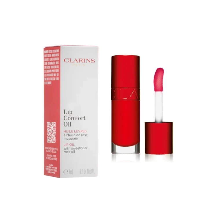 Clarins - Lip Comfort Oil - Huile Lèvres À L'Huile De Rose Musquée - Lip Oil With Sweetbriar Rose Oil