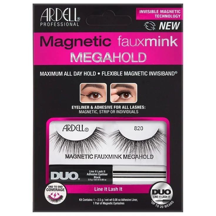 Ardell Ciglia Magnetiche Fauxmink Mega Hold Liner & Lash - 820