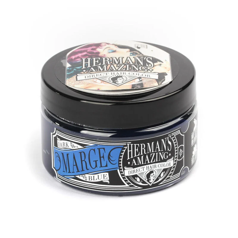 Colore per Capelli Semipermanente HERMAN'S Marge Blue 115 ml