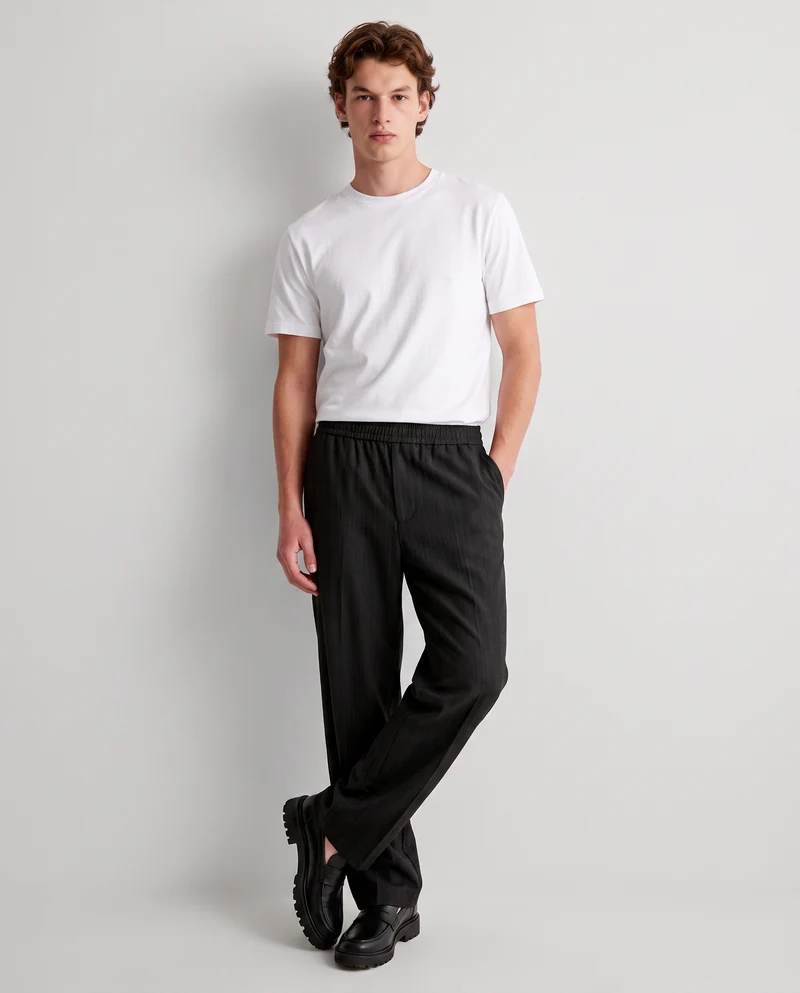Pantaloni Loose Wide Leg Chino Fit - Grigio antracite