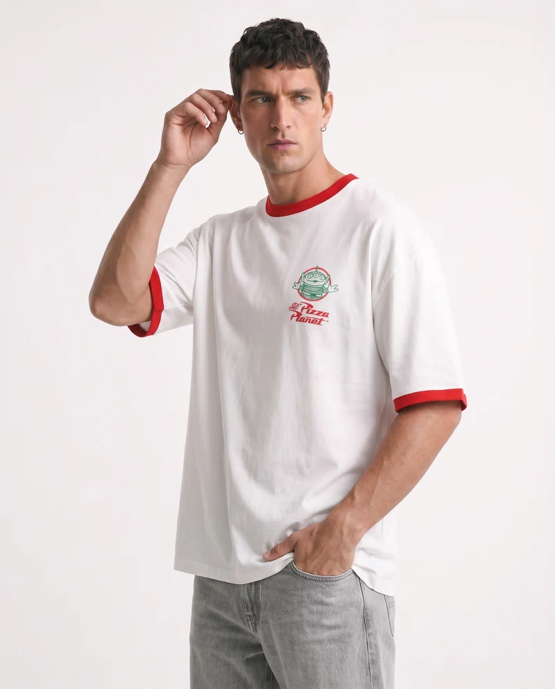 T-shirt Toy Story uomo in cotone boxy fit - Bianco