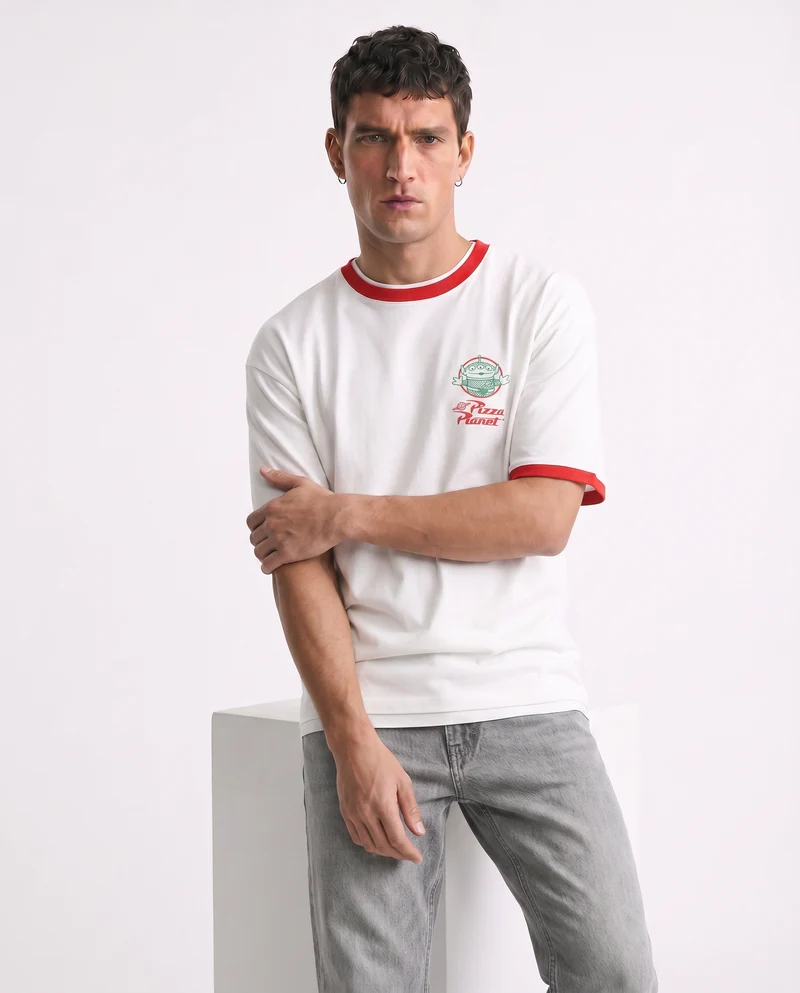 T-shirt Toy Story uomo in cotone boxy fit - Bianco
