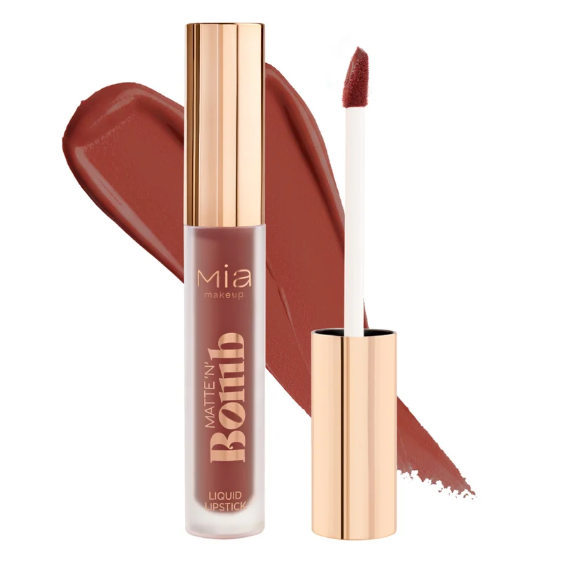 Matte N Bomb Rossetto Liquido Opaco No Transfer Red 08 Mia Makeup 4,5ml