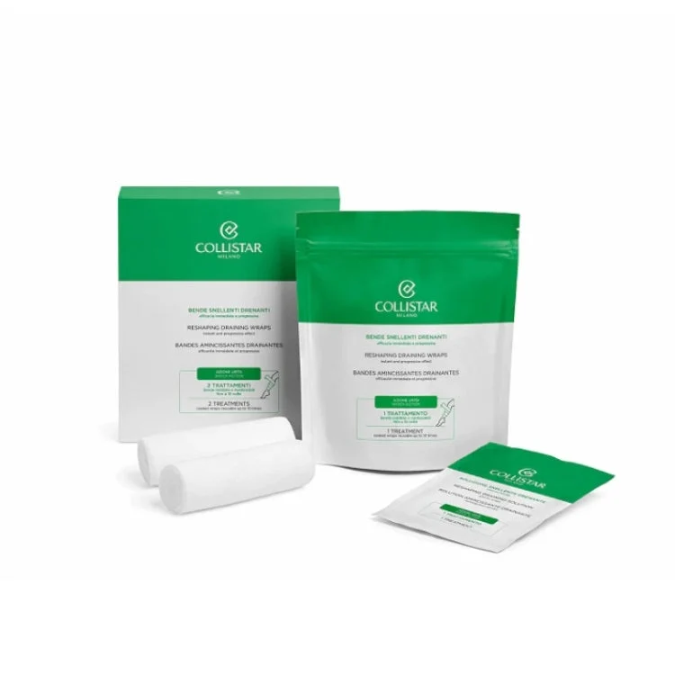 Collistar - Bende Snellenti Drenanti - Efficacia Immediata & Progressiva - Reshaping Draining Wraps - Instant And Progressive Effect - Bandes Aminicissantes Drainantes - Efficacité Immédiate Et Progressive