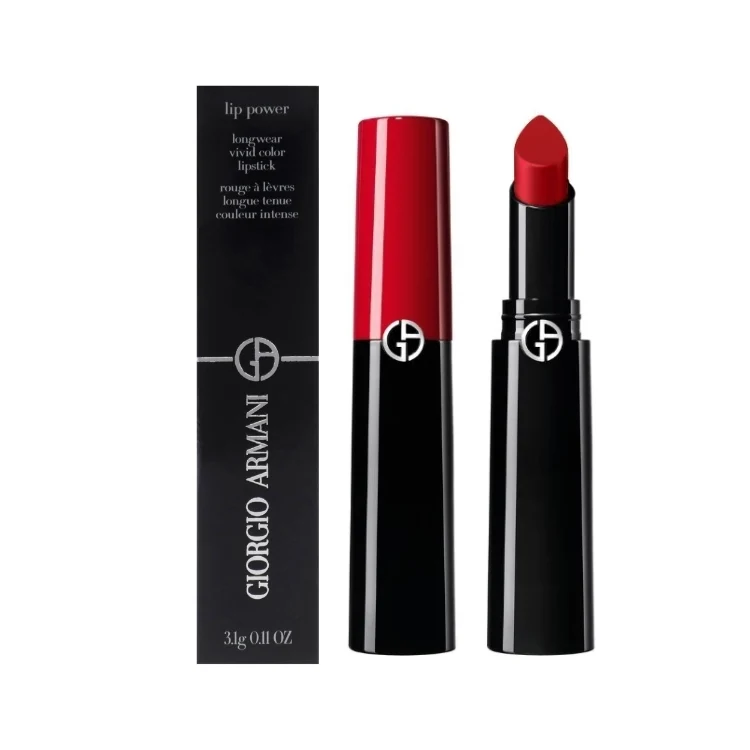 Giorgio Armani - Lip Power - Longwear Vivid Color Lipstick - Rouge À Lèvres longue Tenue Couleur Intense
