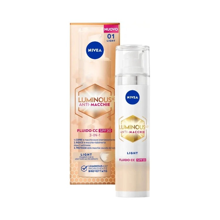 Nivea - Luminous 630 Anti-Macchie - Fluido CC 3-In-1 - SPF 30