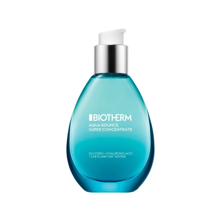 Biotherm - Aqua Bounce - Super Concentrate - Hydratation & Rebond - Hydration & Bounce - Life Plankton Water + Glycerin + Hyaluronic Acid - Tous Types De Peau - All Skin Types