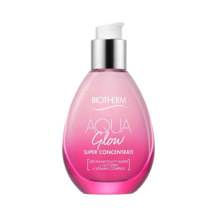 Biotherm - Aqua Glow - Super Concentrate - Hydratation & Éclat - Hydration & Glow - Life Plankton Water + Glycerin + Vitamin Complex - Peau Normale/Mixte - Normal/Combination Skin