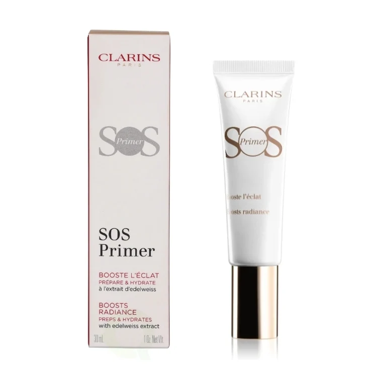 Clarins - SOS Primer - Booste L'Éclat Prépare & Hydrate - Boosts Radiance Preps & Hydrates