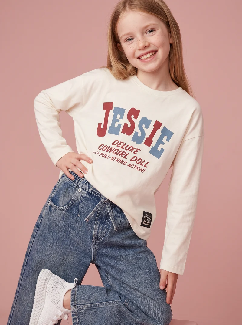 T-shirt manica lunga Jessie Toy Story - Bianco