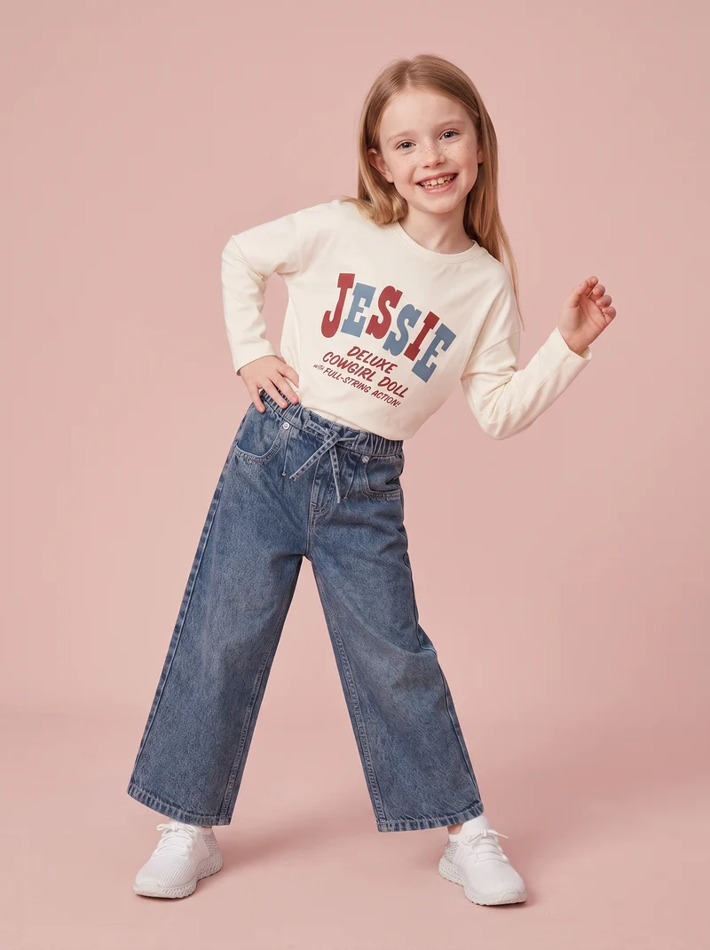 T-shirt manica lunga Jessie Toy Story - Bianco