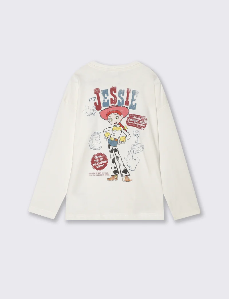 T-shirt manica lunga Jessie Toy Story - Bianco