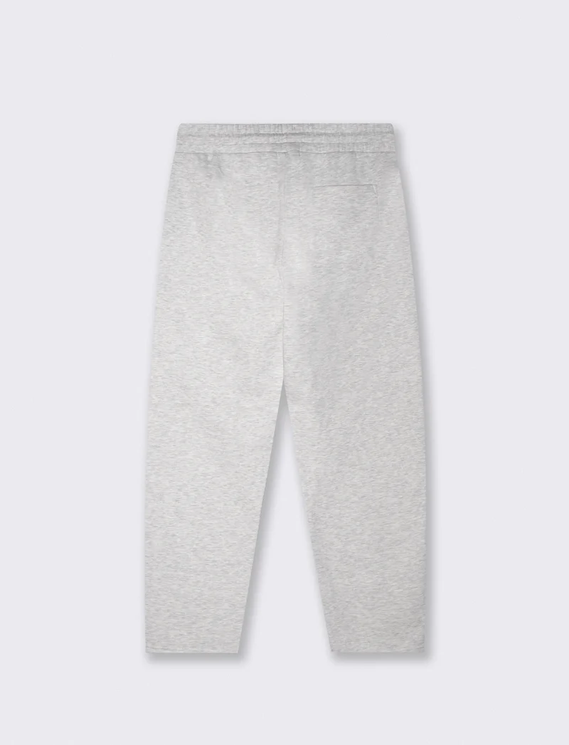 Pantaloni in felpa con vita jogger - Grigio mel.