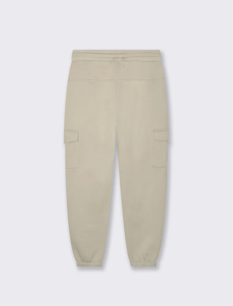 Pantaloni in felpa con tasconi laterali - Grigio ghiaccio