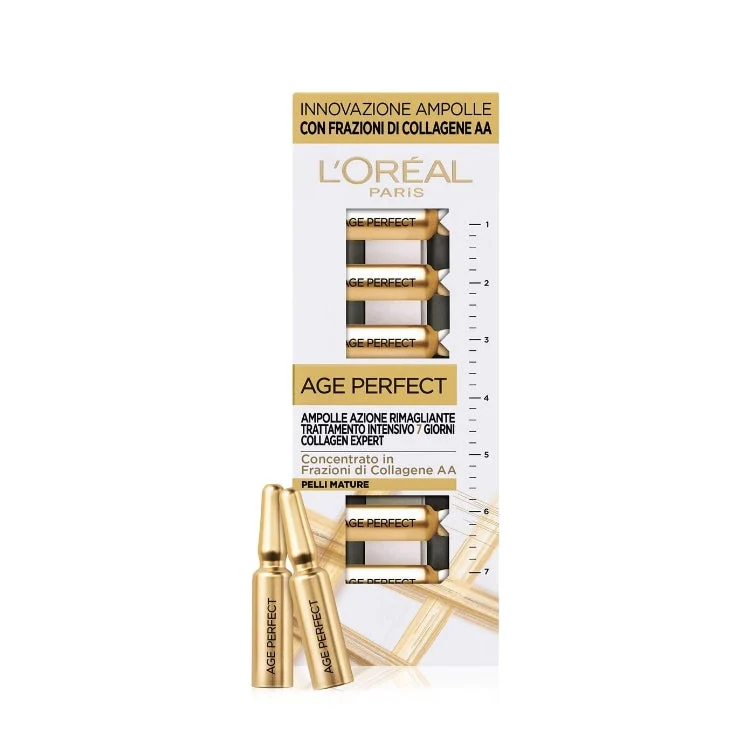 L'Oréal Paris - Age Perfect - Ampolle Azione Rimagliante - Trattamento Intensivo 7 Giorni - Collagen Expert